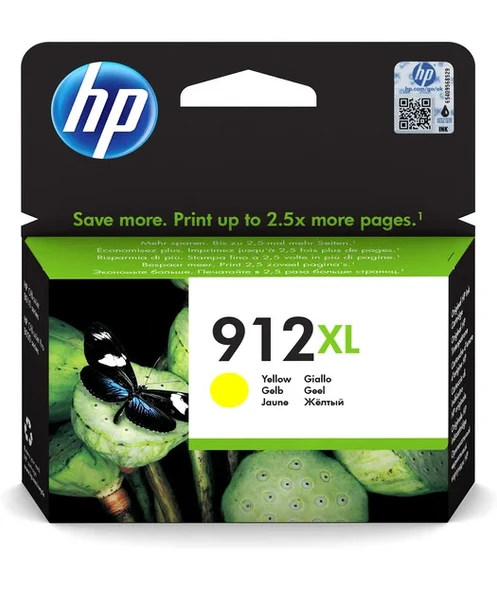 HP 3YL83AE Yellow Mürekkep Kartuş (912XL) ürün görseli 1