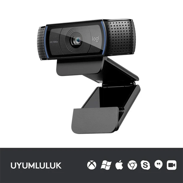 LOGITECH C920 HD PRO Webcam-Siyah 960-001055 - Resim 5
