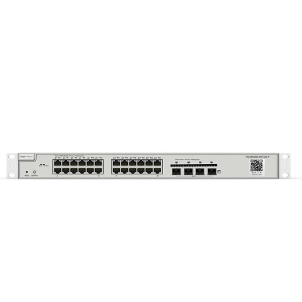 RUIJIE 24port 370w FULL PoE RG-NBS3200-24GT4XS-P GIGABIT 4X SFP Yönetilebilir Switch RackMount ürün görseli 1