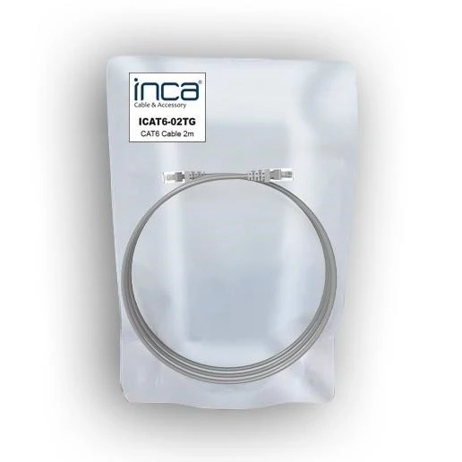 INCA 2m CAT6 Utp ICAT6-02TG Gri Patch Kablo - Resim 5