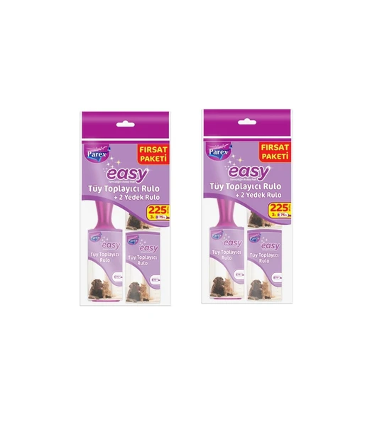 Parex Easy Tüy Toplayıcı Fırsat Paketi 3x75’li=225 Yaprak x 2 Paket = 450 Yaprak ürün görseli 1