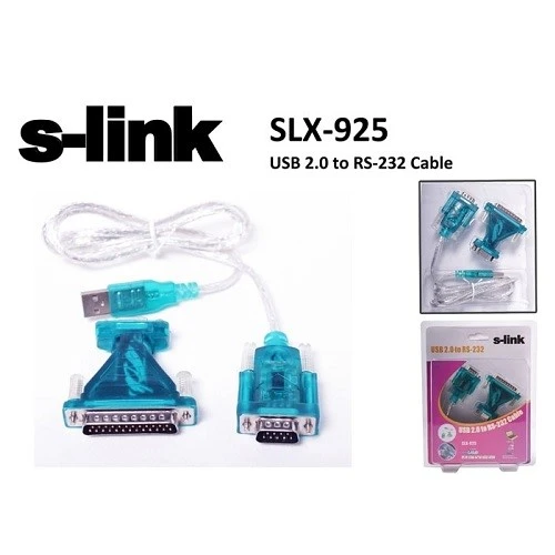 S-LINK SLX-925 1metre USB-SERI (RS232) Çevirici Kablo ürün görseli 1