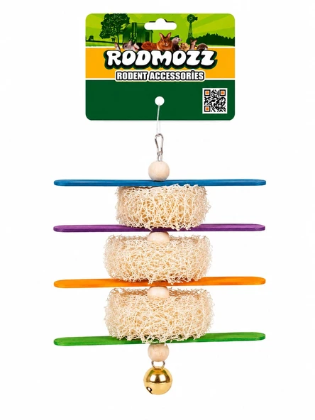 Rodmozz Premium Kabak Lifli Çubuklu Kemirgen Oyuncağı ürün görseli 1