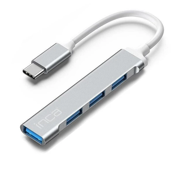 INCA TY-C HUBX4 IUSB-04T 4port Type-C & USB 3.0 USB Çoklayıcı Hub ürün görseli 1