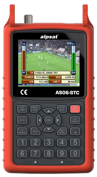 Alpsat AS06STC-Ahd Satfinder 6 Görüntülü Uydu ve Kamera Yön Bulucu ürün görseli 1