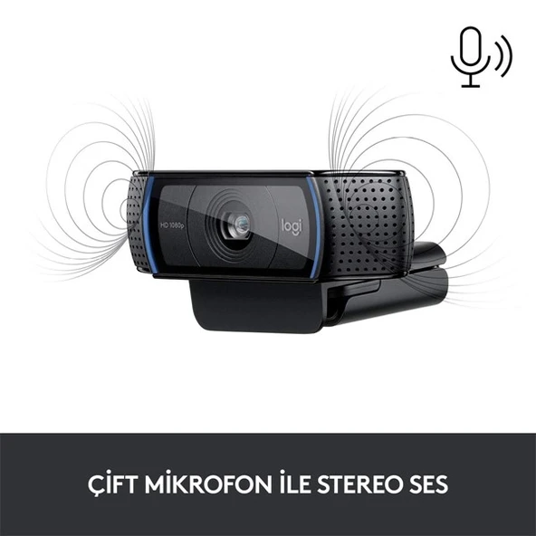 LOGITECH C920 HD PRO Webcam-Siyah 960-001055 - Resim 4