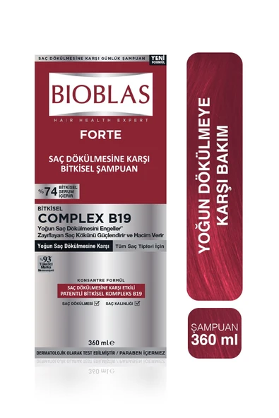Bioblas Fort Complex B19 Dökülmeye Karşı Şampuan 360 ml ürün görseli 1