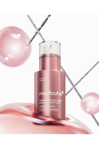 MEDICUBE PDRN PINK COLLAGEN EXOSOME SHOT SERUM (Yaşlanma Karşıtı Serum)(GLOBALCARE) ürün görseli 1
