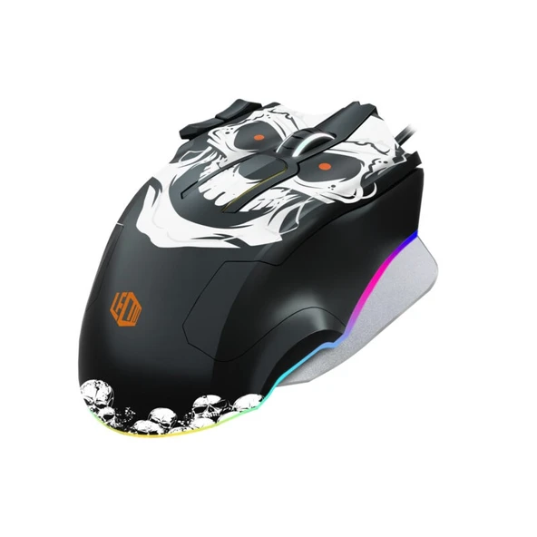 LECOO MG1102 Kablolu USB RGB 8200dpi Siyah Gaming Mouse (+Mouse Pad Hediyeli) ürün görseli 1