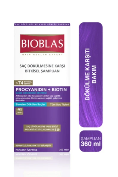 Bioblas Procyanidin Anti Stres Şampuan 360 ml ürün görseli 1
