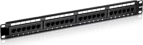 ODS 1U 24port Cat6 Utp Bakır Patch Panel U-P24UTP ürün görseli 1