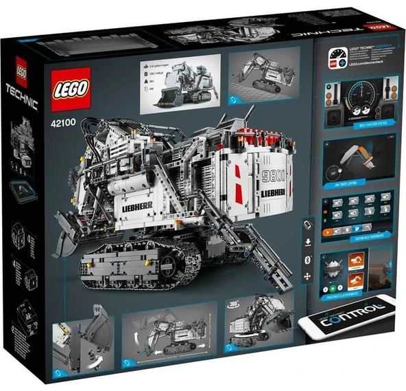 LEGO 42100 Technic Liebherr R 9800 Ekskavatör - Resim 2