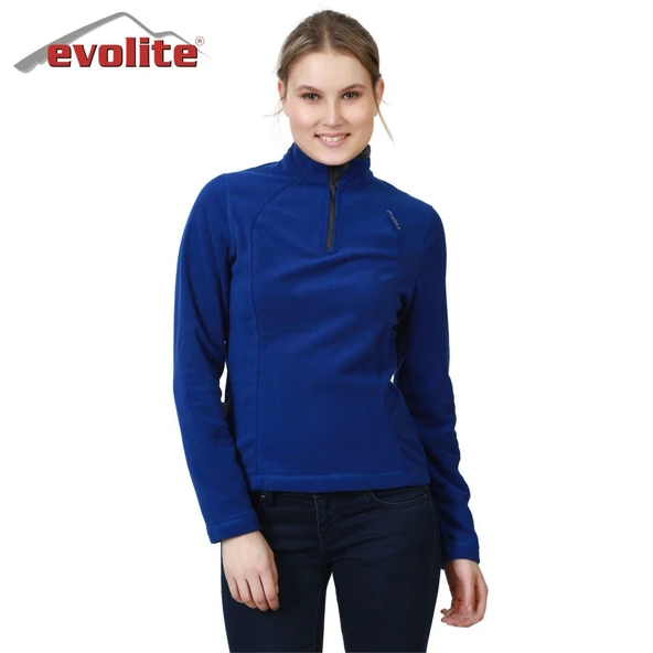 Evolite Fuga Kadın Mikro Polar Sweater - Mavi ürün görseli 1
