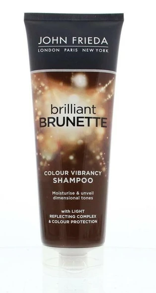John Frieda Brilliant Brunette Kahverengi Saçlara Özel Renk Koruyucu Şampuan 250 ml ürün görseli 1