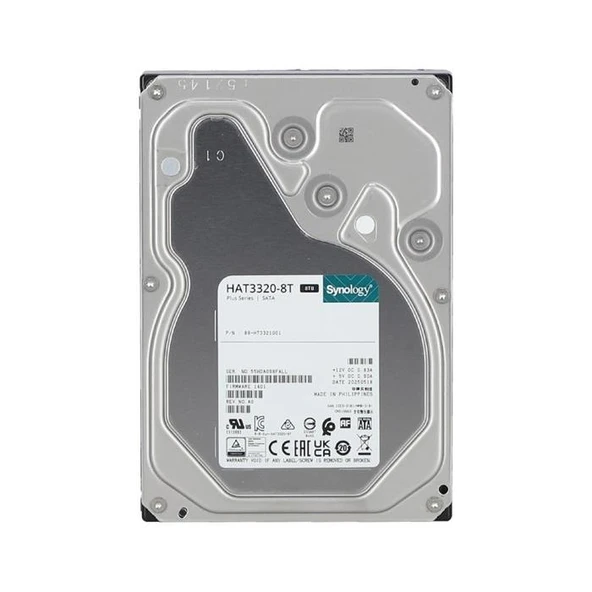 SYNOLOGY 8TB 3.5" HAT3320-8T 7200 RPM 512MB SATA-3 NAS Diski ürün görseli 1