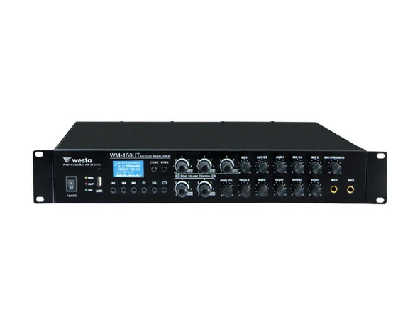 WESTA WM-150UT 6-bölgeli 150W Mikser Amfi 100V ürün görseli 1