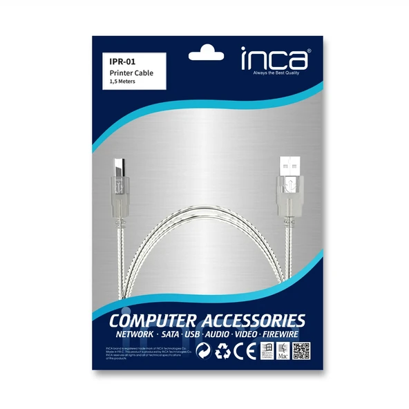 INCA 1.5metre IPR-1T USB Yazıcı Kablosu ürün görseli 1
