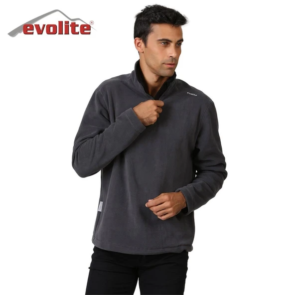 Evolite Fuga Erkek Mikro Polar Sweater - Gri ürün görseli 1