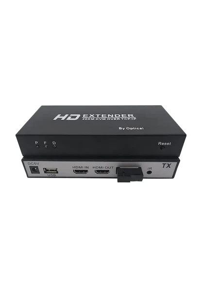 ODS 20KM Hdmı-Usb KVM Fiber Extender - Resim 2