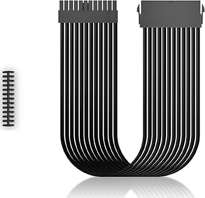 DEEPCOOL EC300-24P-BK 24-Pin ATX Örgülü Güç Kaynağı Uzatma Kablosu (Siyah) ürün görseli 1