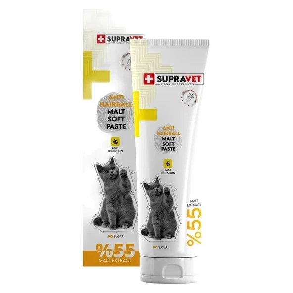 Supravet Anti-Hairball %55 Extra Malt Kedi Macunu 100 gr ürün görseli 1