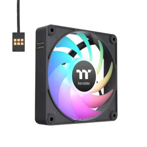 THERMALTAKE CT120 EX ARGB 120mm Fan Kiti 3-lü Paket Siyah ürün görseli 1