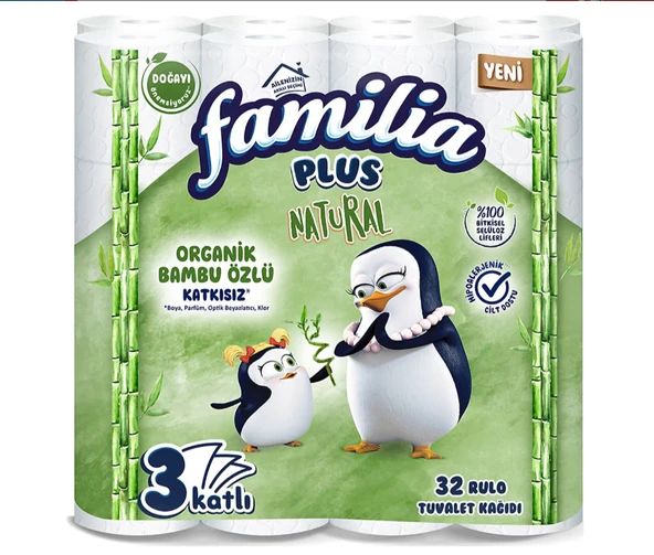 Familia Plus Natural 32'li Tuvalet Kağıdı ürün görseli 1