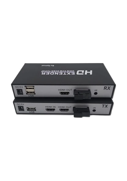 ODS 20KM Hdmı-Usb KVM Fiber Extender ürün görseli 1