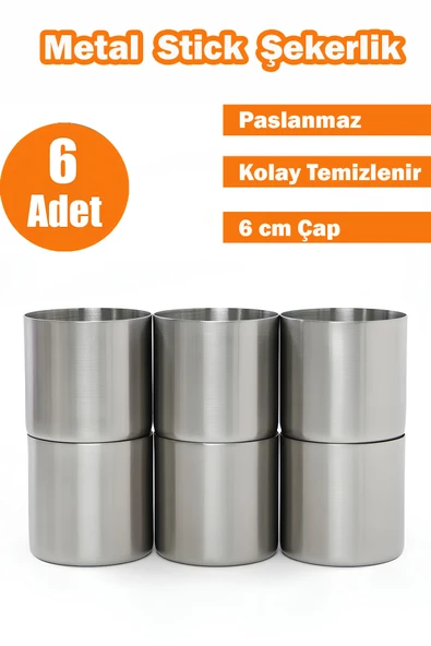 Betonmall 6’lı Bioethanol Yakıt Haznesi - Paslanmaz Metal Masaüstü Şömine Yanma Haznesi - Ateş Çukuru İç Maçası ürün görseli 1