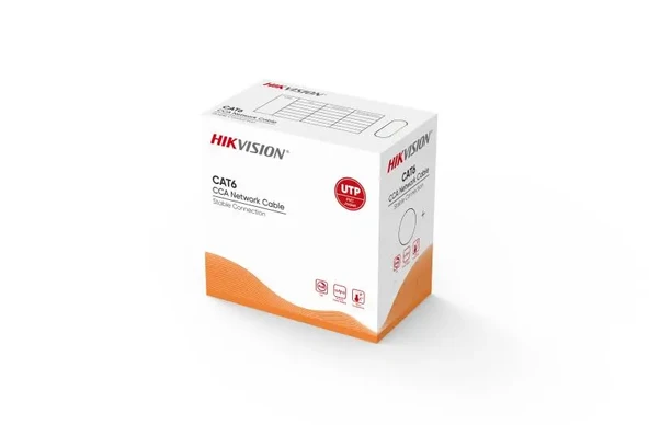 HIKVISION 305metre 23AWG Gri CCA CAT6 DS-1LN6UU/CCA(O-STD) ürün görseli 1