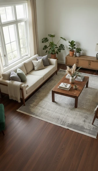 BAHAR Serisi Krem Gri Yumuşak Geçişli Modern Desenli Halı | BT370 170 X 250 ürün görseli 1