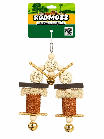 Rodmozz Premium 3 Toplu Mısır Koçanlı Kemirgen Oyuncağı ürün görseli 1