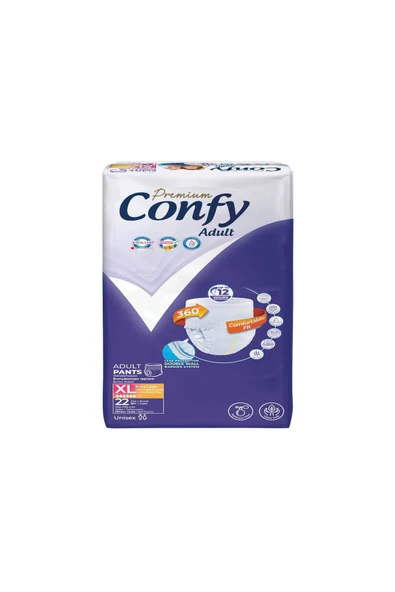 Confy Adult Confy Adult Premium Yetişkin Külot Bezi Extralarge 22 Adet ürün görseli 1