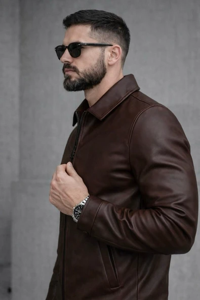 Trend Basic Deri Ceket - Resim 2