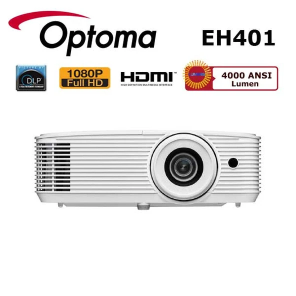 Optoma EH401 DLP 4000 Ansi Lümen Full HD Projeksiyon Cihazı ürün görseli 1