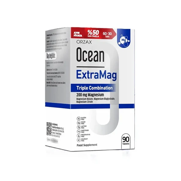 Orzax Ocean Extramag Üçlü Kombinasyon 90 Tablet ürün görseli 1