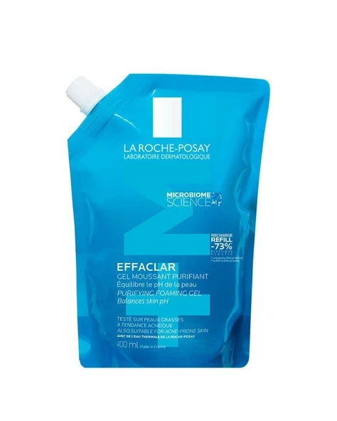 La Roche Posay Effaclar Yağlı Ciltler için Temizleme Jeli 400ml - Refill ürün görseli 1