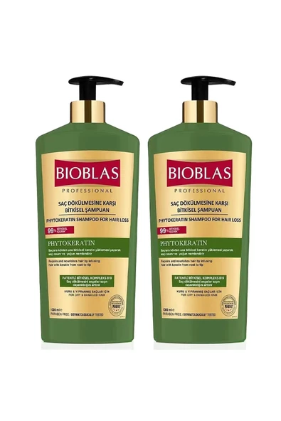 Bioblas Bioblas Phytokeratin Saç Dökülmesine Karşı Şampuan 1000 ml 2 ADET ürün görseli 1