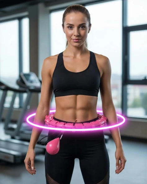 Evde Spor İçin Akıllı Hula Hoop Çemberi Bel İnceltici Mor ürün görseli 1
