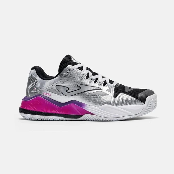 Joma TSPILS2612OM Spin Kadın Padel Ayakkabısı Gümüş/Mor ürün görseli 1