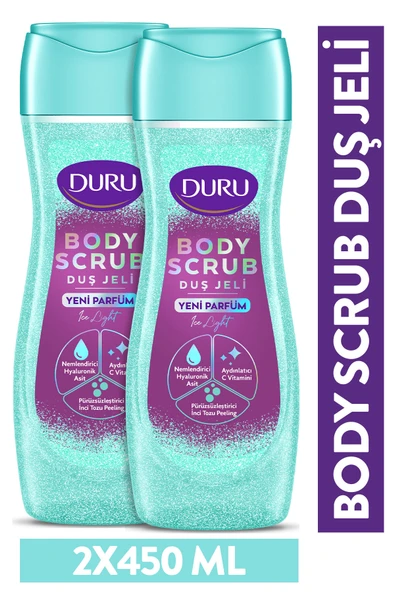 Duru Duru Body Scrub Ice Light Duş Jeli 2x450ml ürün görseli 1