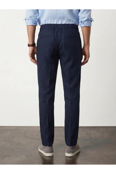 Old Money Keten Jogger Pantolon - Resim 7