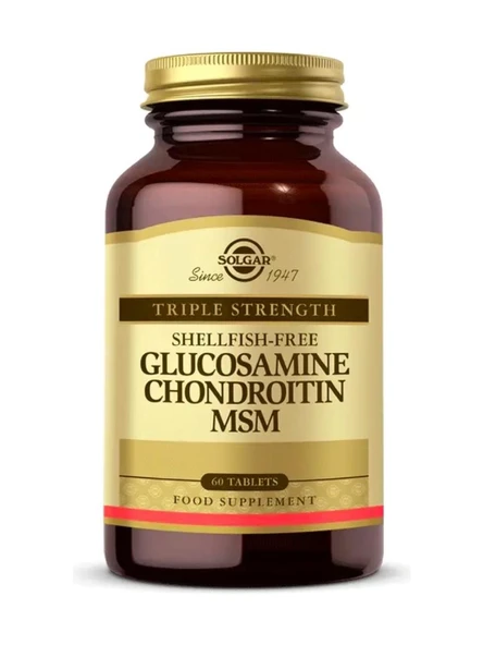 Solgar Glucosamine Chondroitin Msm 60 Tablet ürün görseli 1