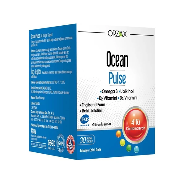 Ocean Pulse Takviye Edici Gıda 30 Kapsül ürün görseli 1