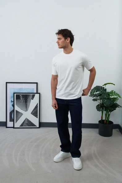 Unisex Basic %100 Pamuk T-Shirt - Sade ve Şık - Resim 3