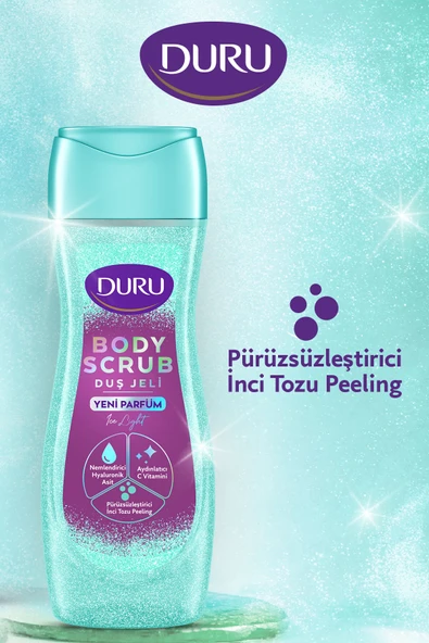Duru Duru Body Scrub Ice Light Duş Jeli 2x450ml - Resim 2