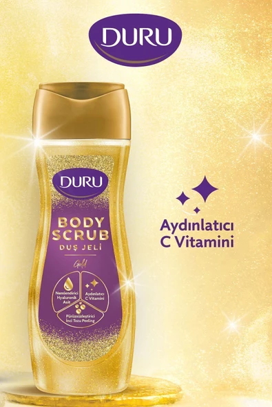 Duru Duru Body Scrub Gold Duş Jeli 2x450 Ml - Resim 4