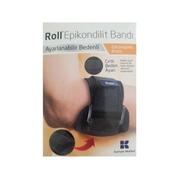 Roll Ayarlanabilir Bedenli Epikondilit Bandı ürün görseli 1