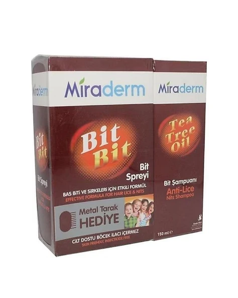 Miraderm Tea Tree Oil Şampuan 150 ml + Bit Spreyi 100 ml ürün görseli 1
