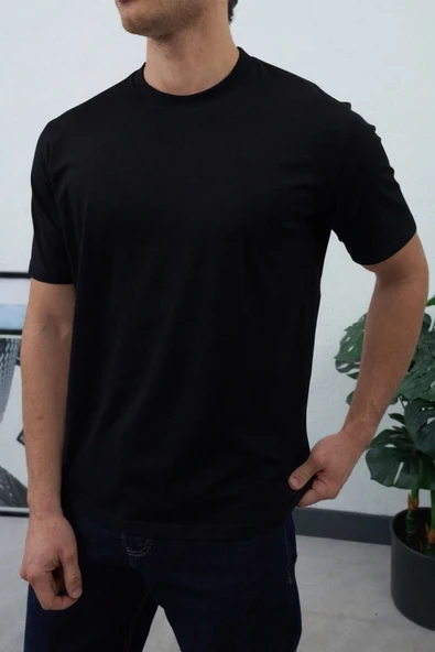 Unisex Basic %100 Pamuk T-Shirt - Sade ve Şık - Resim 5